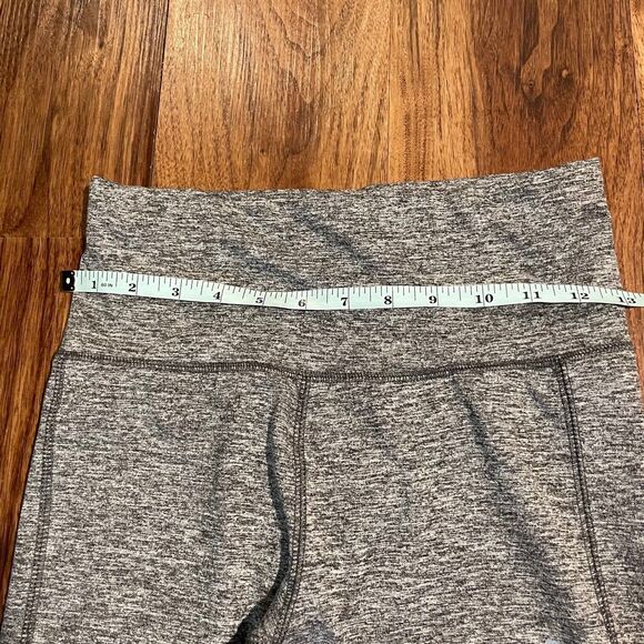Puma Leggings Gray Logo Mesh Compression Yoga Pants Women's Size Small - Picture 3 of 6